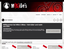 Tablet Screenshot of mikes-bikes-koeln.de